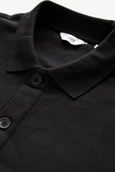 Next Kapuzenfleecejacke Teddyfell Reißverschluss (1-St) Schwarz