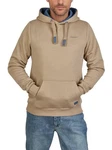 DENIMFY Kapuzenpullover Hoodie DFBenno Regular Fit Sweatshirt Beige/Khaki/Braun