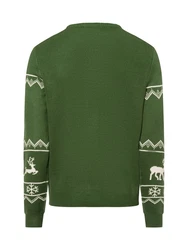 ONLY & SONS Pullover ONSXMAS REG 5 ALLOVER CREW KNIT Dunkelgrün/Grün