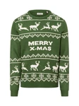 ONLY & SONS Pullover ONSXMAS REG 5 ALLOVER CREW KNIT Dunkelgrün/Grün