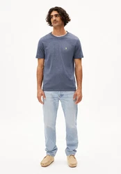 Armedangels T-Shirt JAAMES CLASSIC Herren Grau/Dunkelblau