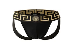 Versace Tanga Jockstrap TOPEKA Braun/Lila/Schwarz/Gold/Creme/Gelb