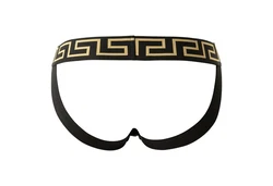 Versace Tanga Jockstrap TOPEKA Braun/Lila/Schwarz/Gold/Creme/Gelb