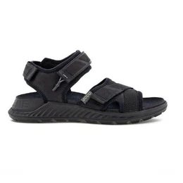 Exowrap Herren Sandalen Pantoletten Leder Schwarz 811804 51052 Sandale Komfort