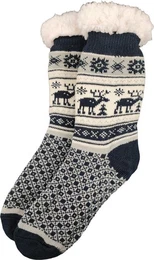 Kuschelsocken Herren Httensocken Kuschelsocken Anti Rutsch Socke Winter-Socken (1-Paar)