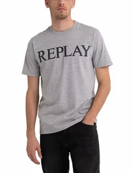 Replay T-Shirt Blau/Grau/Rot