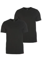 LEVI'S T-Shirt Slim 2 Pack Crewneck Schwarz
