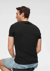 LEVI'S T-Shirt Slim 2 Pack Crewneck Schwarz