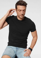 LEVI'S T-Shirt Slim 2 Pack Crewneck Schwarz
