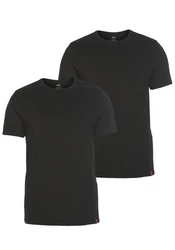 LEVI'S T-Shirt Slim 2 Pack Crewneck Schwarz