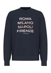 Joop Jeans Sweatshirt Hellblau/Dunkelblau/Gelb