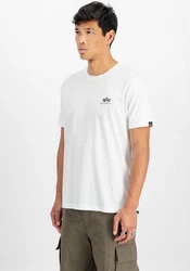 Alpha Industries Rundhalsshirt Basic T Small Logo 2 Pack Weiß/Schwarz