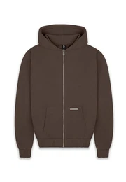 Sweatjacke Herren Super Heavy Blank Zip-Hoodie