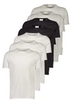 LINDBERGH T-Shirt Weiß/Khaki/Beige/Dunkelblau/Grau