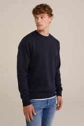 WE Fashion Sweater Schwarz/Dunkelblau