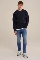 WE Fashion Sweater Schwarz/Dunkelblau