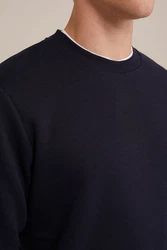 WE Fashion Sweater Schwarz/Dunkelblau