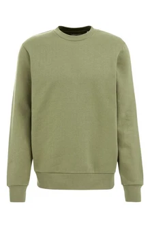 WE Fashion Sweater Dunkelgrün/Grün/Khaki