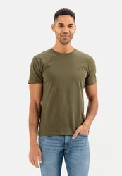 camel active T-Shirt Dunkelgrün/Khaki