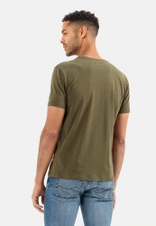 camel active T-Shirt Dunkelgrün/Khaki