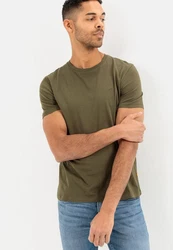 camel active T-Shirt Dunkelgrün/Khaki