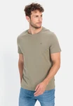 camel active T-Shirt Khaki/Dunkelgrün/Beige/Braun
