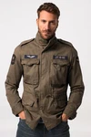 JP1880 Funktionsjacke Fieldjacket Dunkelgrün/Khaki
