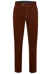 Club of Comfort Chinos Braun/Bordeaux/Orange