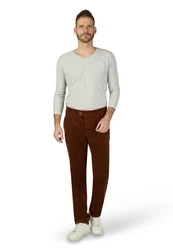 Club of Comfort Chinos Braun/Bordeaux/Orange
