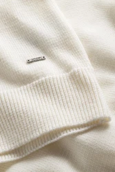 JOOP! Wollpullover Khaki/Weiß/Beige/Creme