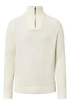 JOOP! Wollpullover Khaki/Weiß/Beige/Creme