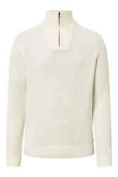 JOOP! Wollpullover Khaki/Weiß/Beige/Creme