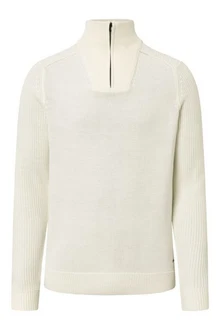 JOOP! Wollpullover Khaki/Weiß/Beige/Creme