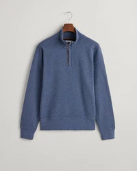 Gant Sweatshirt SACKER RIB HALF ZIP Grau/Dunkelblau/Hellblau/Blau