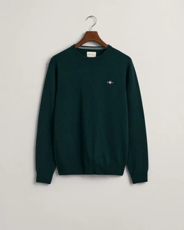 Gant Strickpullover SUPERFINE LAMBSWOOL C-NECK Dunkelgrün/Grün Gant Strickpullover SUPERFINE LAMBSWOOL C-NECK Dunkelgrün/Grün