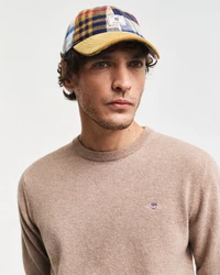 Gant Strickpullover SUPERFINE LAMBSWOOL C-NECK Braun/Khaki/Beige