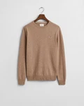 Gant Strickpullover SUPERFINE LAMBSWOOL C-NECK Braun/Khaki/Beige