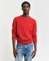 Gant Strickpullover SUPERFINE LAMBSWOOL C-NECK Rot/Dunkelrot