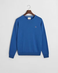 Gant Strickpullover SUPERFINE LAMBSWOOL C-NECK Hellblau/Blau/Dunkelblau