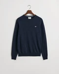 Gant Strickpullover SUPERFINE LAMBSWOOL C-NECK Dunkelblau Melange