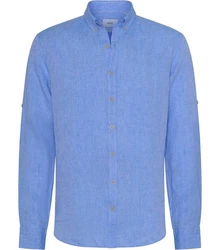 Brax Langarmhemd Style DIRK U Hellblau/Blau/Dunkelblau