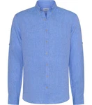 Brax Langarmhemd Style DIRK U Hellblau/Blau/Dunkelblau