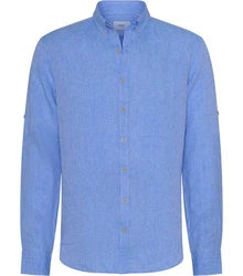 Brax Langarmhemd Style DIRK U Hellblau/Blau/Dunkelblau
