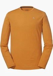Schöffel Fleeceshirt Langarmshirt Laubbichel Herren Braun/Orange/Gelb