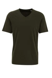 WE Fashion T-Shirt Dunkelgrün/Khaki