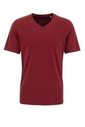 WE Fashion T-Shirt Dunkelrot/Rot/Bordeaux/Braun