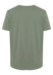 Chiemsee Print-Shirt T-Shirt mit Frontprint (1) Dunkelgrün/Grün/Neonfarben