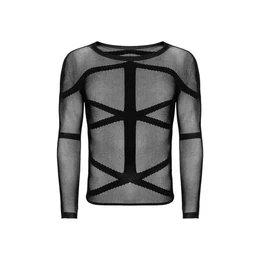 Shirttop OB T101 long sleeve black - (SML)