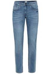 camel active 5-Pocket-Jeans Slim Fit Blau/Hellblau