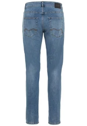 camel active 5-Pocket-Jeans Slim Fit Blau/Hellblau